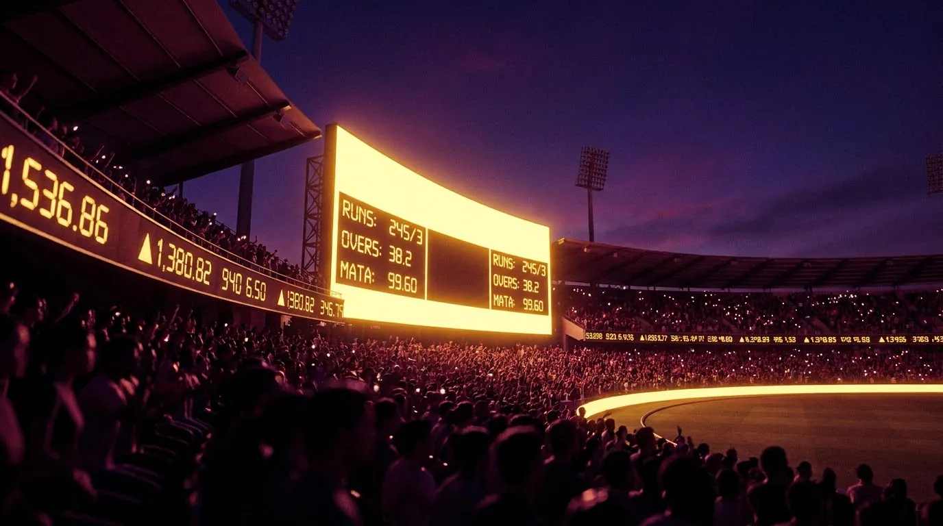 Live cricket session and fancy markets with runs-per-over and in-play odds on Radhe Exchange