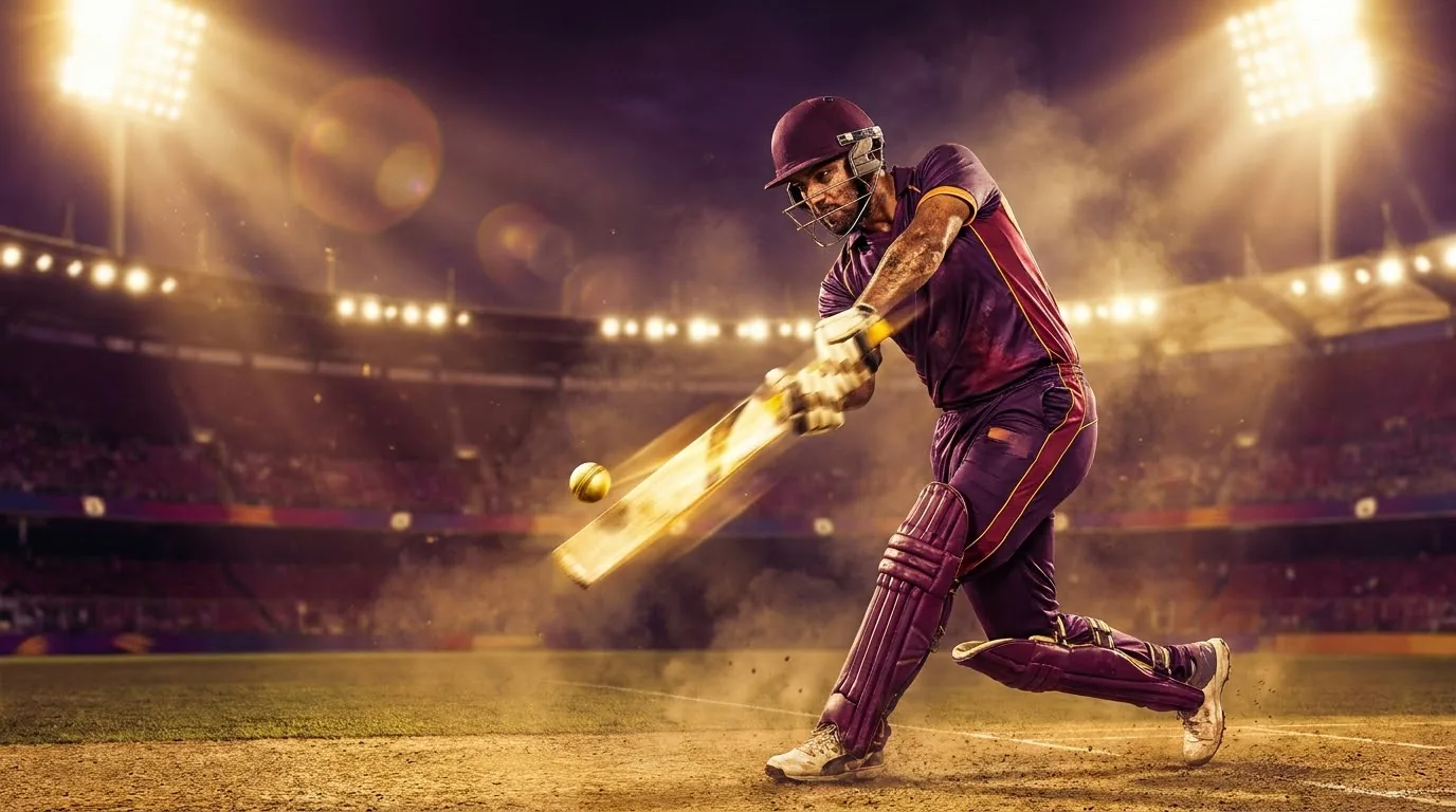 A fan tracking live IPL match odds on a phone using a Radhe Exchange cricket account