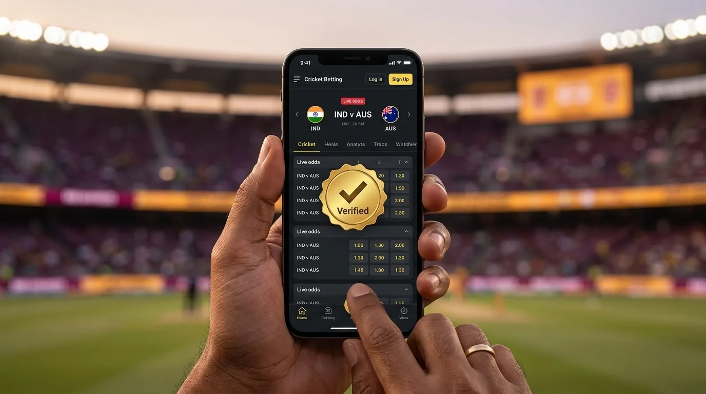 A player opening a new Radhe Exchange ID on a smartphone via WhatsApp chat